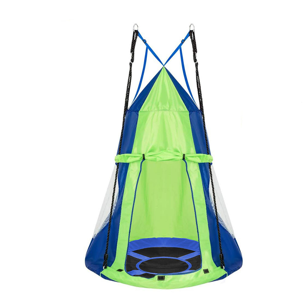 Fészekhinta sátorral 110 cm, kék