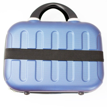 Keményfedeles kézipoggyász / bőröndre akasztható táska, kék