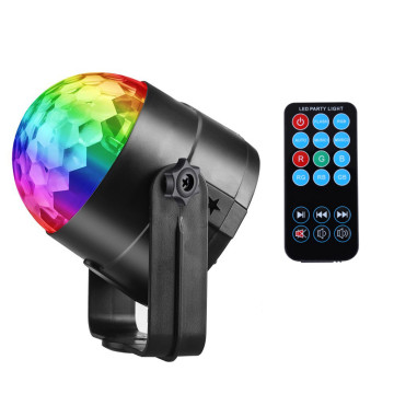 RGB LED stroboszkóp / színes, állítható diszkófény
