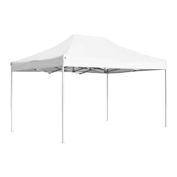 3x2 méteres összecsukható kerti pavilon sátortetővel - fehér