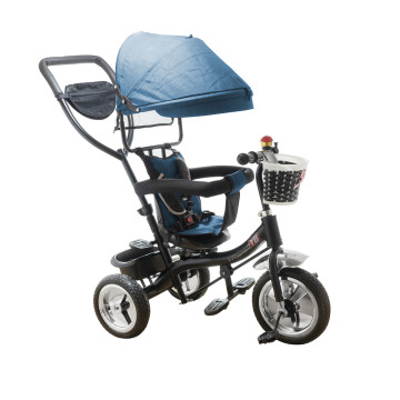 Tricikli – 360°-ban elforgatható, szülőkormánnyal / kék
