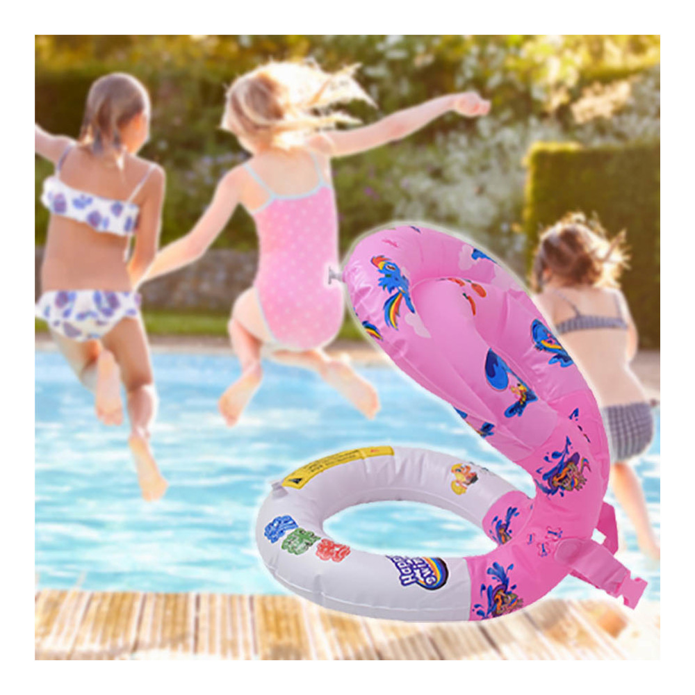 Felfújható úszómellény gyermekeknek - csattal / rózsaszín (2043)
