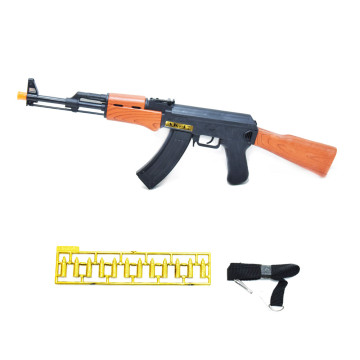AK47 játék gépfegyver gyerekeknek - fény és hanghatásokkal / 12 db tölténnyel