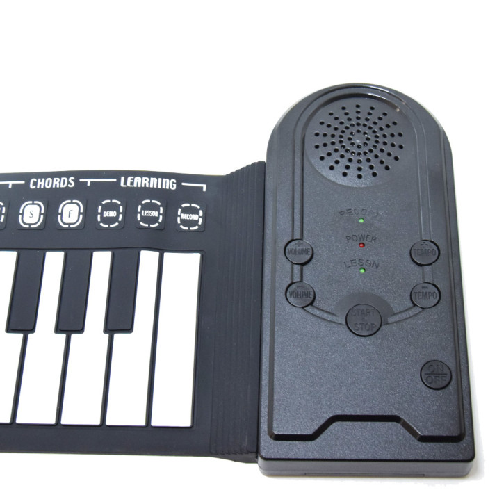 Hordozható flexibilis szintetizátor - 49 billentyűvel / 10 ritmus, 8 hangstílus és különböző dallamok
