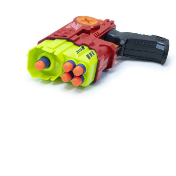 Air Blaster játékfegyver - 9 db szivacstöltény / piros (318C)