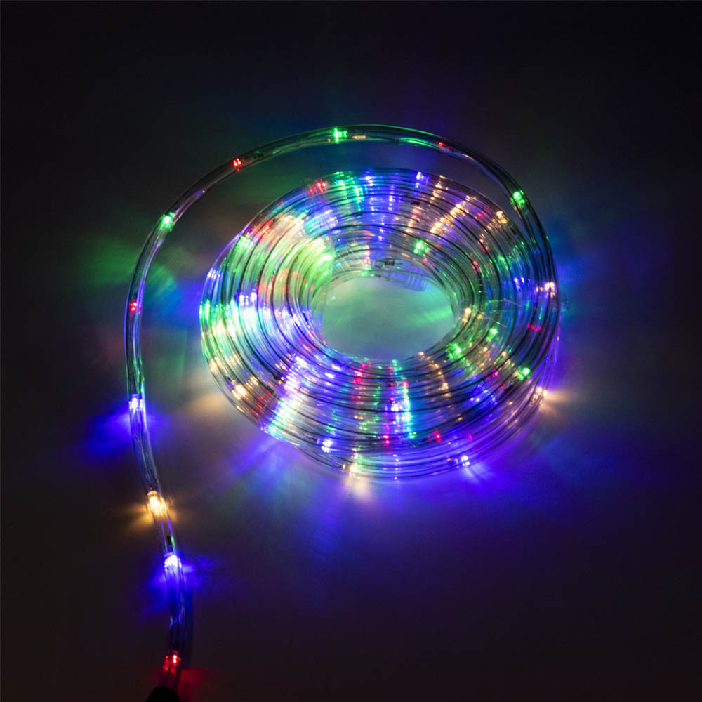10 méteres flexibilis fénykábel / karácsonyi világítás, 8 világítási mód, multicolor