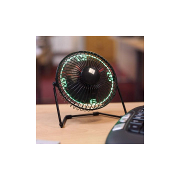 LED-es asztali ventilátor óra kijelzéssel