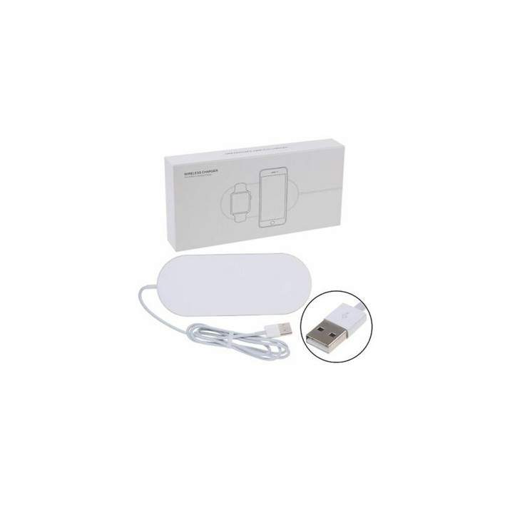 Asztali vezeték nélküli telefontöltő / USB csatlakozással