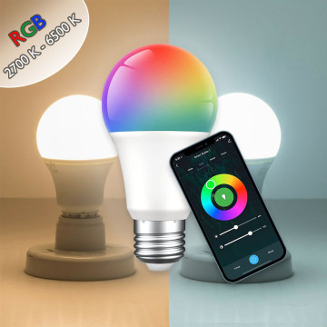 Smart RGB LED izzó / E27 Bluetooth hangulatlámpa