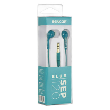 Sencor SEP 120 BLUE fülhallgató, kék színben