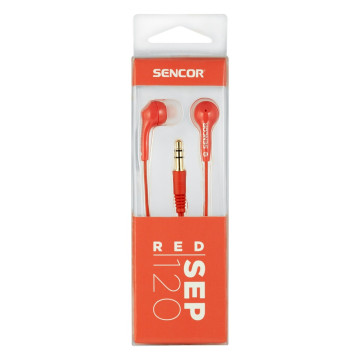 Sencor SEP 120 RED fülhallgató, piros színben
