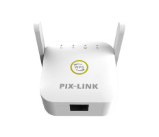 Pix-Link WPS wifi jelerősítő, repeater, feher