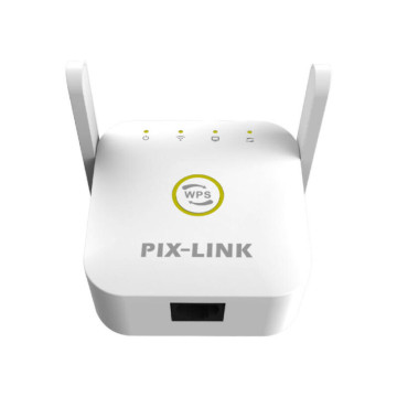 Pix-Link WPS wifi jelerősítő, repeater, feher