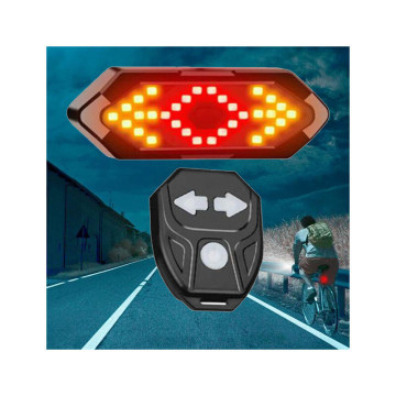 Akkumulátoros hátsó LED biciklilámpa, index, hang-...