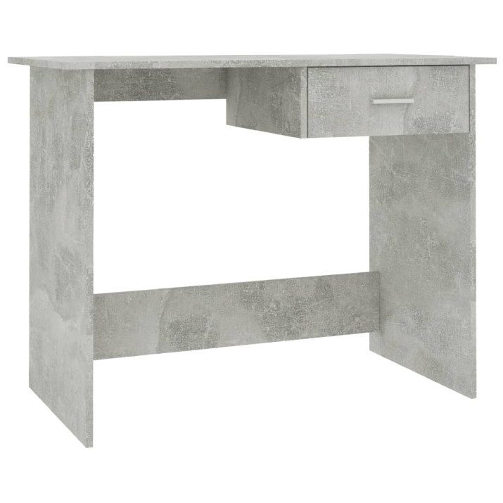 Betonszürke forgácslap íróasztal 100 x 50 x 76 cm - utánvéttel vagy ingyenes szállítással