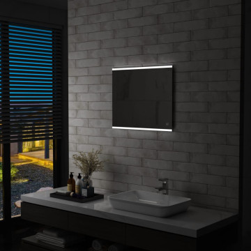 LED-es fürdőszobai falitükör érintésérzékelővel 60 x 50 cm - utánvéttel vagy ingyenes szállítással