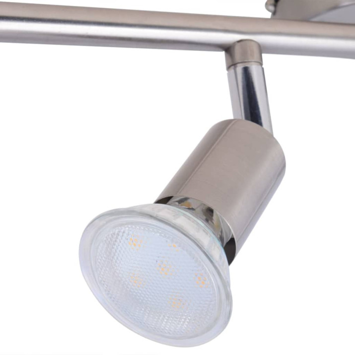 4 LED-es spot mennyezeti lámpa selyemfényű nikkel - utánvéttel vagy ingyenes szállítással