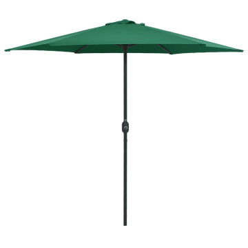 Zöld kültéri napernyő alumíniumrúddal 270 x 246 cm - utánvéttel vagy ingyenes szállítással