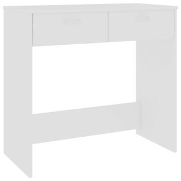 Fehér forgácslap íróasztal 80 x 40 x 75 cm - utánvéttel vagy ingyenes szállítással