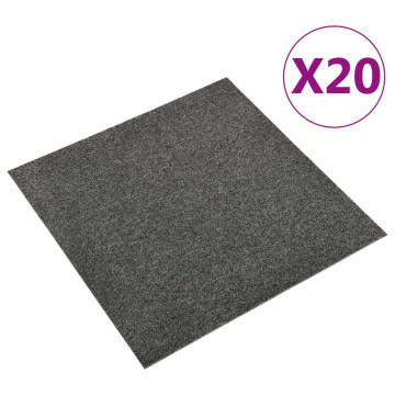 20 db antracitszürke szőnyegpadlólap 5 m² 50 x 50 cm - utánvéttel vagy ingyenes szállítással