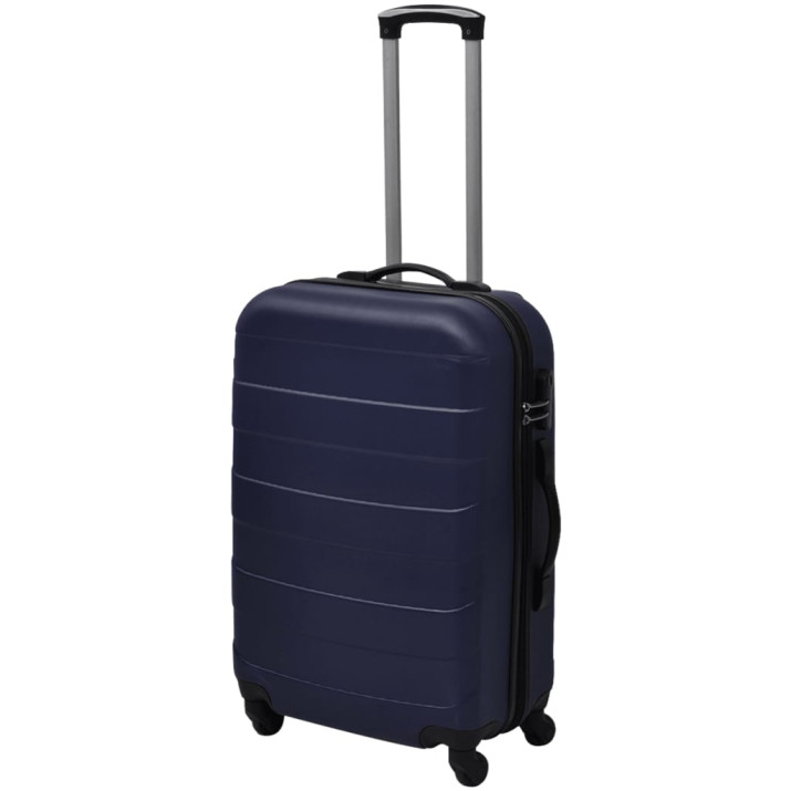 3 darabos kemény borítású utazó táska szett kék - utánvéttel vagy ingyenes szállítással