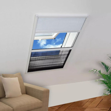 Pliszé ablak szúnyogháló alumíniumból árnyékolóval 60 x 80 cm - utánvéttel vagy ingyenes szállítással