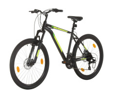 21 sebességes fekete mountain bike 27,5 hüvelykes kerékkel 42cm - utánvéttel vagy ingyenes szállítással