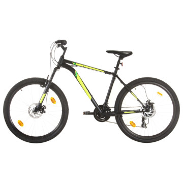 21 sebességes fekete mountain bike 27,5 hüvelykes kerékkel 50cm - utánvéttel vagy ingyenes szállítással