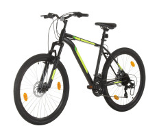 21 sebességes fekete mountain bike 27,5 hüvelykes kerékkel 50cm - utánvéttel vagy ingyenes szállítással