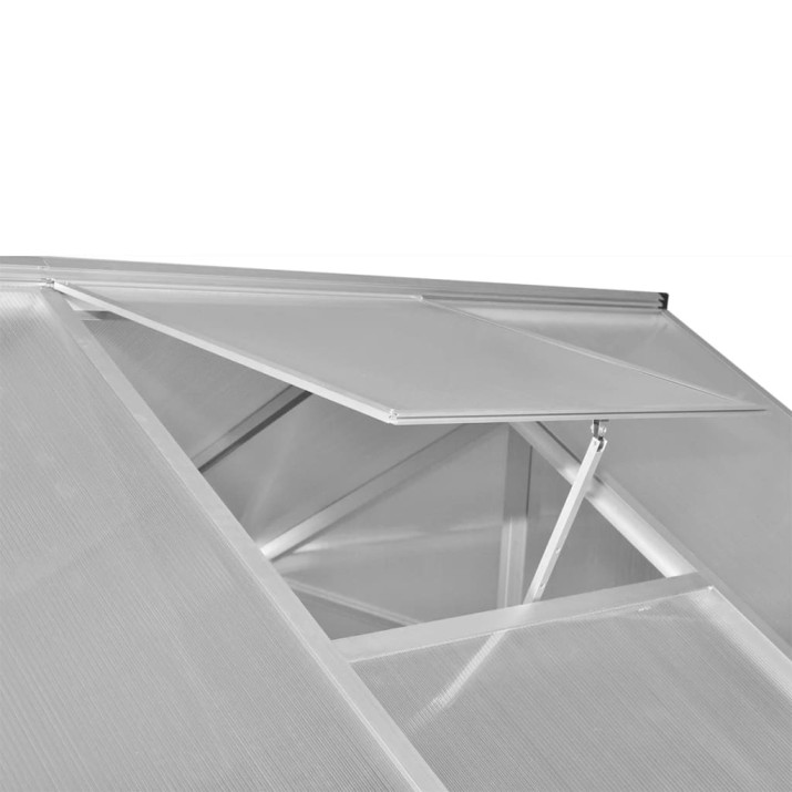 Megerősített alumínium üvegház alapkerettel 4,6 m2 - utánvéttel vagy ingyenes szállítással