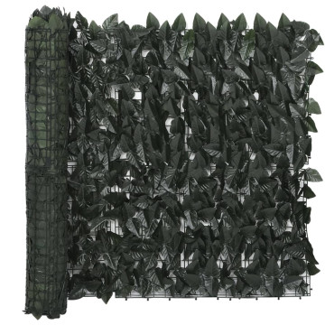 Sötétzöld leveles erkélyparaván 300 x 75 cm - utánvéttel vagy ingyenes szállítással