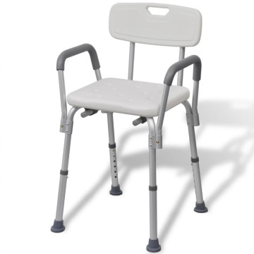 Alumínium tusoló szék fehér - utánvéttel vagy ingyenes szállítással