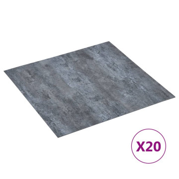 20 db szürke márvány mintás öntapadó PVC padlólap 1,86 m² - utánvéttel vagy ingyenes szállítással