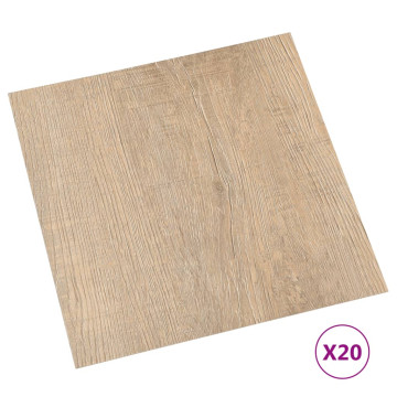 20 db barna öntapadó PVC padlólap 1,86 m² - utánvéttel vagy ingyenes szállítással