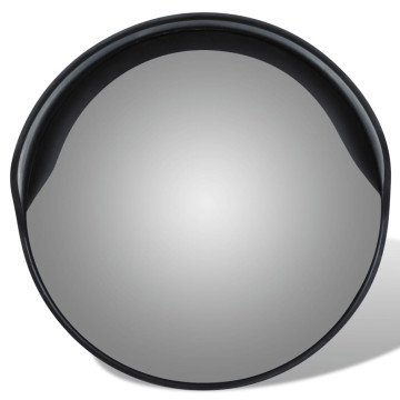 Konvex kültéri közlekedési tükör fekete polikarbonát 30 cm - utánvéttel vagy ingyenes szállítással