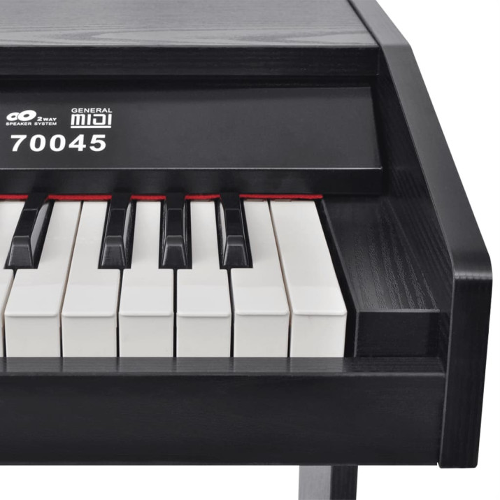 88 billentyűs digitális zongora pedálokkal fekete melamin lap - utánvéttel vagy ingyenes szállítással