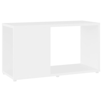 Fehér forgácslap TV-szekrény 60 x 24 x 32 cm - utánvéttel vagy ingyenes szállítással