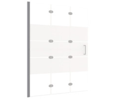 Fehér ESG zuhanykabin összecsukható ajtóval 100 x 140 cm - utánvéttel vagy ingyenes szállítással