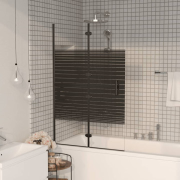 Fekete ESG zuhanykabin összecsukható ajtóval 80 x 140 cm - utánvéttel vagy ingyenes szállítással