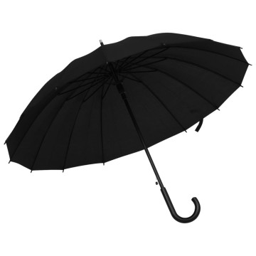 Fekete automatikus esernyő 105 cm - utánvéttel vagy ingyenes szállítással