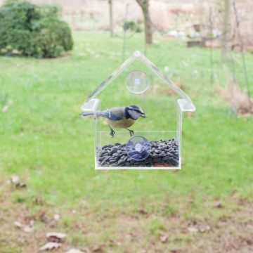Esschert Design akril madáretető ablakra 15 x 10 x 15,3 cm - utánvéttel vagy ingyenes szállítással