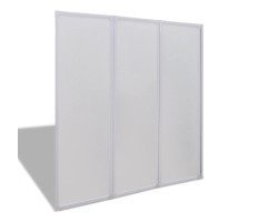 Zuhany kádparaván Fal 117 x 120 cm 3 panelek összecsukható - utánvéttel vagy ingyenes szállítással
