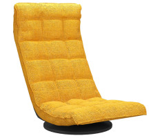 Mustársárga szövet forgó matracszék - utánvéttel vagy ingyenes szállítással