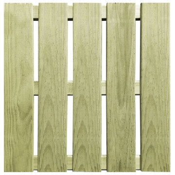 18 db zöld fa padlólap 50 x 50 cm - utánvéttel vagy ingyenes szállítással