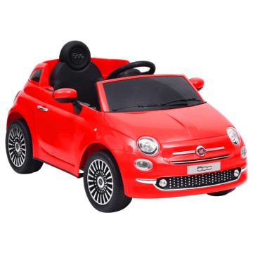 Fiat 500 piros gyermek elektromos autó - utánvéttel vagy ingyenes szállítással