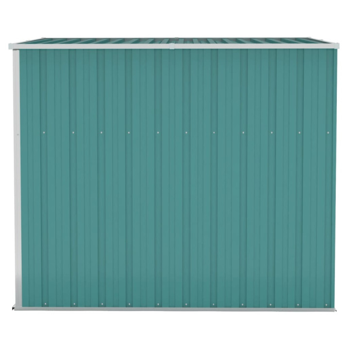 Zöld acél falhoz erősíthető kerti fészer 118 x 194 x 178 cm - utánvéttel vagy ingyenes szállítással