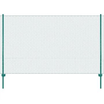 Zöld acél drótkerítés tartóoszlopokkal 25 x 2 m - utánvéttel vagy ingyenes szállítással