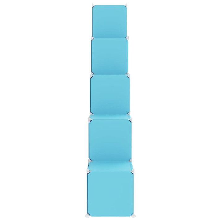 Kék polipropilén tárolókocka gyerekeknek 15 kockával - utánvéttel vagy ingyenes szállítással