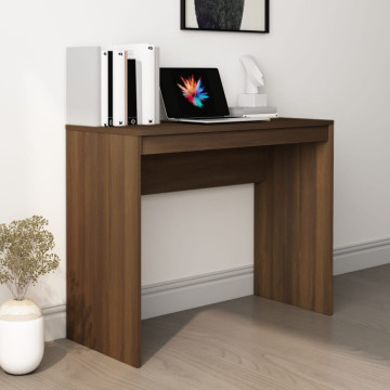 Barna tölgy színű szerelt fa íróasztal 90 x 40 x 72 cm - utánvéttel vagy ingyenes szállítással