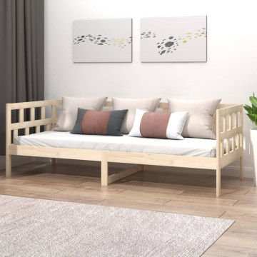 Tömör fenyőfa kanapéágy 90 x 200 cm - utánvéttel vagy ingyenes szállítással